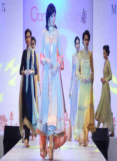 Jesse Randhawa showcases a creation by designer Payal Singhal