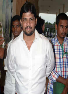 Chumbudevan during the audio launch of Tamil movie Puli