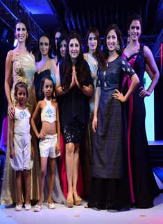 Celebs during the 9th edition of a charity fashion show