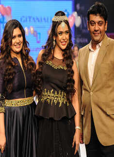 Hrishitaa Bhatt showcases a creation