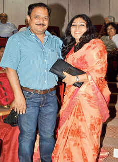 Ajaish and Sangita Jaiswal  during the musical evening, titled Sawan &ndash; Awadh Mein
