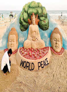 Sand artist Sudarsan Pattnaik