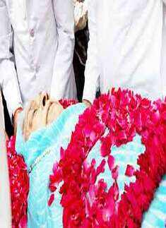 Gayatri Devi's final journey