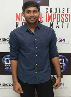 Aadhav at a movie premiere