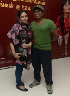 Celebs at movie premiere