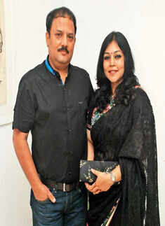 Ajaish and Sangita Jaiswal during the inauguration