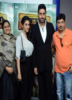Supriya Pathak, Asin, Abhishek Bachchan and Umesh Shukla