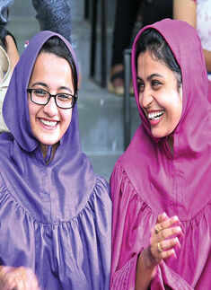 Sakina and Sakina are all smiles during the auditions of Clean & Clear