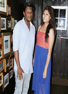 Brennon and Haashini during a Band nite party