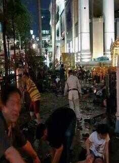 A bomb exploded outside a religious shrine