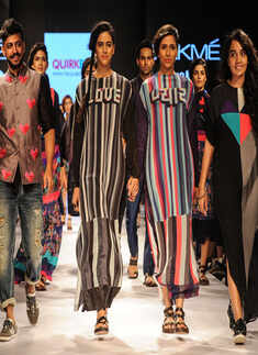 Candice Pinto walks the ramp