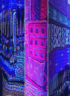 A vibrant display of Gujarat's intricate textile