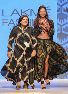 Lisa Haydon walks the ramp