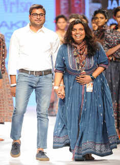 Rahul N Shikha during the Day 3 of Lakme Fashion Week 2015