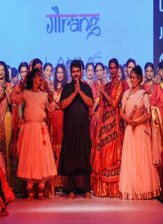 Models walk the ramp