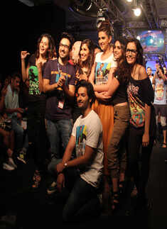 Celebs walk the ramp