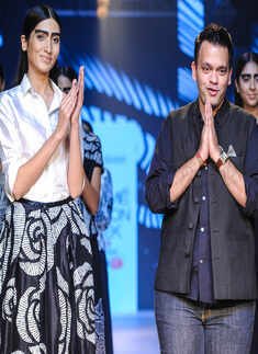 Models walk the ramp