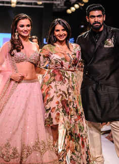 Amy Jackson and Rana Daggubati walk the ramp