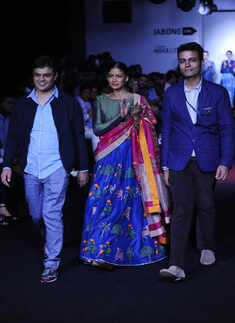 Carol Gracias walks the ramp