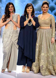 Nishka Lulla and Tamannaah Bhatia walk the ramp