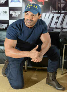 John Abraham during the promotion