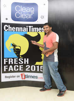 Ajai during the Clean & Clear Chennai Times Fresh Face 2015 auditions