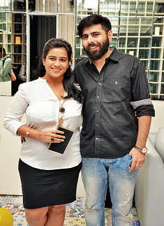 Honey and Rehan during Sharon&rsquo;s birthday party