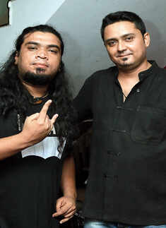 Gabu and Rajkumar during the launch