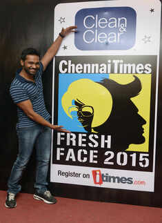 Amzath during the Clean & Clear Chennai Times Fresh Face 2015