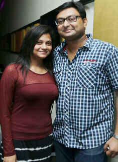 Saurav and Misha during the event