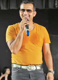 Emcee Madhukar during the Clean and Clear