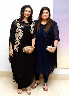 Githanjali (R) during a launch event in the city