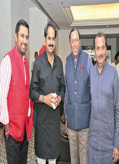Sudhir Mathur and Rajiv Arora during an event