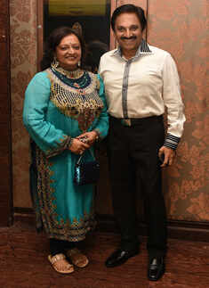 Lakshmi and Ravichander during Aamir Raza Husain&rsquo;s play