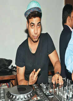 DJ Ashim during the party