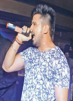 Amit Uchana during the party