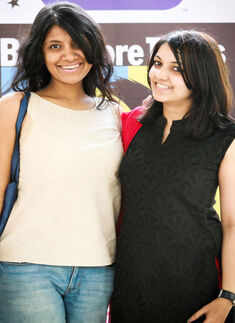 Rachna and Aishwarya during the auditions