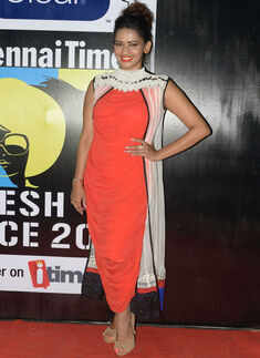 Sanjana during the auditions