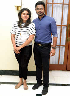 Ishara and Dinesh during the after-party