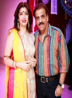 Aparna poses with Pankaj