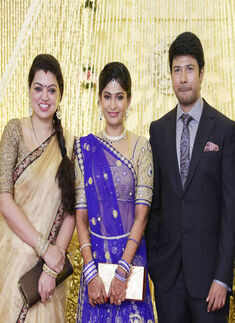 A guest during the wedding reception