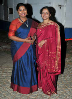 Sangeetha and Uma during the Times Hyderabad Festival