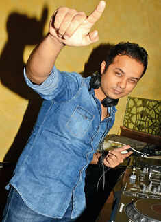 DJ Ashish Nagpal during the party