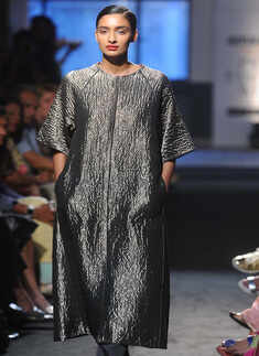 Dayana Erappa sashays down the ramp