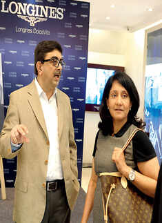 Achla Chawla (R) during the Longines store launch