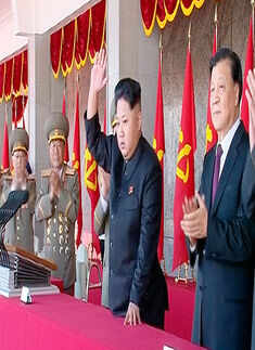 North Korea stages massive military parade