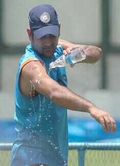 Cricketers at fitness camp