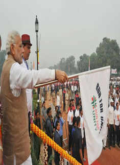 PM Modi flags off Run For Unity