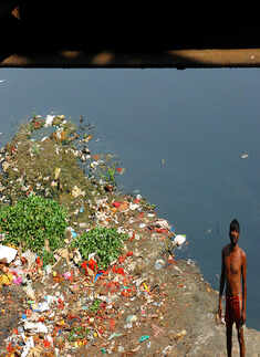 Chhath Puja in polluted Yamuna?