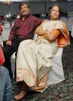 Amol Palekar and Sandhya Gokhale